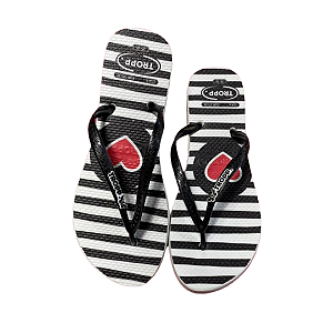 Chinelo TROPP estampado CORAÇÃO