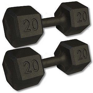 PAR DE HALTER SEXTAVADO 20KG