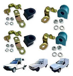 Kit Bucha Barra Estabilizadora Fiorino 1984 Ate 2012