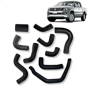 Kit 10 Mangueiras Arrefecimento VW Amarok 2.0 2010 em Diante