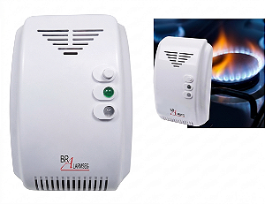 ALMDG-AC DETECTOR DE GÁS GLP OU GN 110/220V RELÉ NA/NF E PULSO