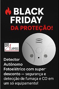 ALMFCO DETECTOR DE FUMAÇA & CO AUTÔNOMO(BATERIA 9V)