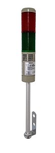 ALMTA502 SINALIZADOR TIPO TORRE(COLUNA) 2 LENTES, 90-260Vca