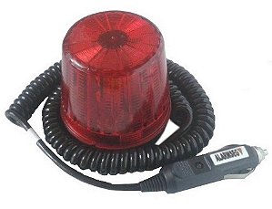 SBM24L-12 SINALIZADOR TIPO GIROFLEX STROB/INT, LT VERM/RUBY, 12V