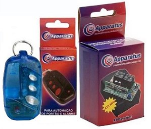 KIT-DP433 KIT RECEPTOR TIPO PULSO COM 2 CONTATOS DE RELÉ (APP48DP-433) + 1 CONTROLE 433MHZ(APPTX3-433)