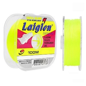 Linha Pesca Monofilamento Laiglon Amarela 100m Marine Sports - Varias Medidas