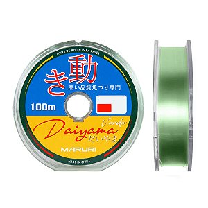 Linha Monofilamento Maruri Daiyama 100m Verde e Cinza - Várias Medidas