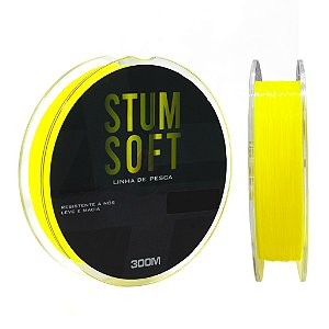 Linha Monofilamento Stum Soft Amarela Azul  300m - Albatroz Fishing