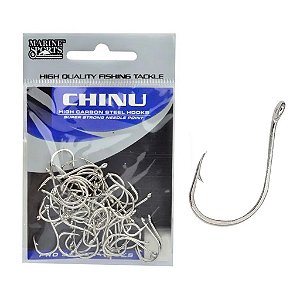 Anzol Chinu Nickel Com Fisga Marine Sports - Escolha o Tamanho