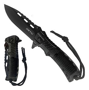 Canivete Semiautomático Trilha Camping Tatico Pesca Deyu