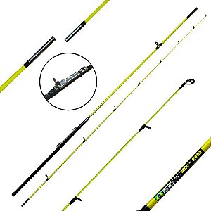 Vara Pesca Ultra Light Molinete Fibra de Vidro 2 Partes 2,40m - 2,70m - Pesk Fibra