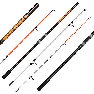 Vara Para Molinete Pesca West Coast Praia 3 Partes - Saint Plus