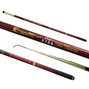 Gomo de Vara Pesca Original Telescópica Hxt Immortal Reposição 1 - 9 Fibra de Vidro