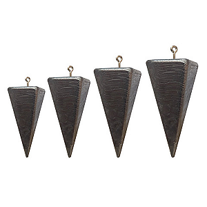 Chumbada Pirâmide Com Argola Pesca Mar 1kg