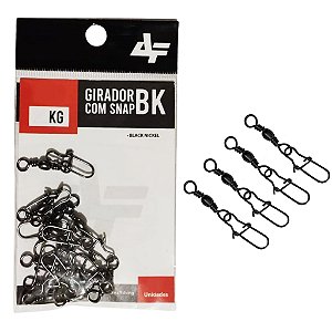 Girador com Snap Pesca Albatroz Fishing Black Reforçado Vários Tamanhos