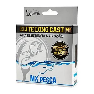 Linha Monofilamento Elite Long Cast 300m Escolha a Medida - MX Pesca