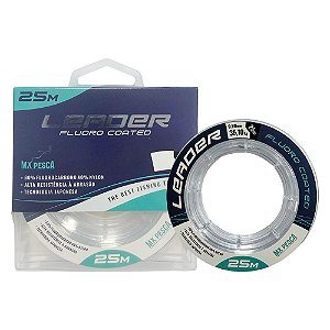 Linha Leader Mx Pesca. Monofilamento Mx Coated 60% Fluorocarbon 25m Branca