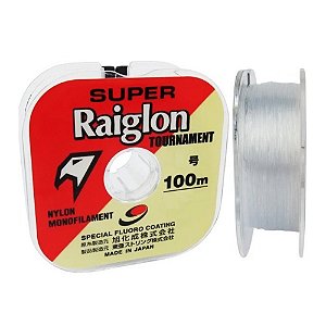 Linha Monofilamento Super Raiglon Transparente 100m - Escola o Diâmetro