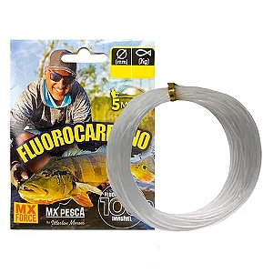 Linha Leader Mx Pesca. Monofilamento Mx Coated 100% Fluorocarbon 5m Branca