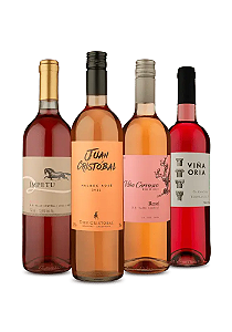 Kit 4 - Vinhos Rosés Premium (4 Vinhos)
