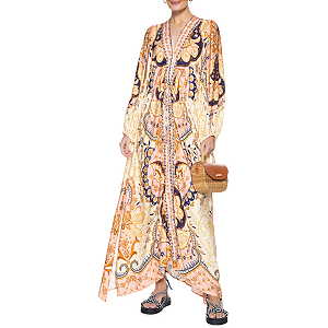 Vestido Maxi Kimono Beleza Boho FARM