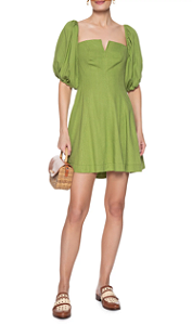 Vestido Curto Recortes Frente FARM
