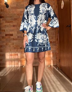 Vestido T-shirt Big Brilho Tropical FARM