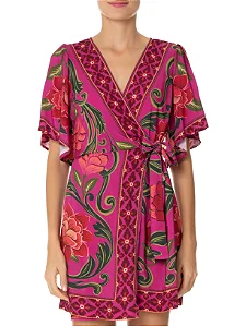 Vestido Curto Viena Rosa FARM
