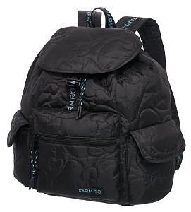 Bolsa Farm Pipoca Puffer (Mochila) – Cor Preta FARM