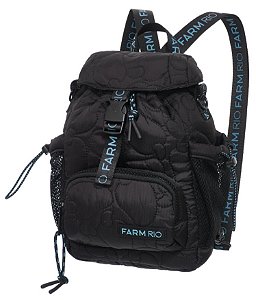 Bolsa Farm Pipoquinha Puffer (Mochila) – Cor Preta FARM