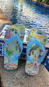 Chinelo Farm Jangada – Estampa Céu Azul Farm