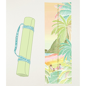 Tapete De Yoga Estampado Fim De Tarde Farm