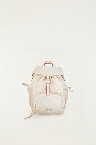 Bolsa Farm Pipoquinha (Mochila) – Puffer Off White Bege Seda FARM