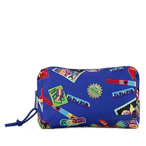 Necessaire Farm Ora Bolas M – Estampa Patch Rio Azul FARM