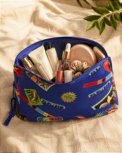 Necessaire Farm Ora Bolas M – Estampa Patch Rio Azul FARM