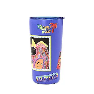 Copo Térmico Farm Glub 500ml – Estampa Patch Rio Azul FARM