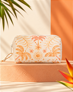 Necessaire Farm Ora Bolas P – Estampa Coqueiral Off White FARM