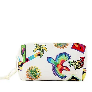 Necessaire Farm Ora Bolas P – Estampa Patch Rio Off White FARM