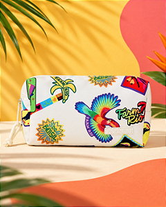Necessaire Farm Ora Bolas P – Estampa Patch Rio Off White FARM