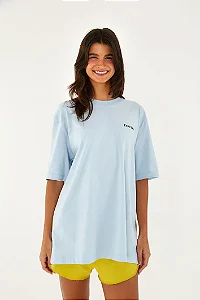 T-shirt Ipanema silk outono azul Balneario - FARM