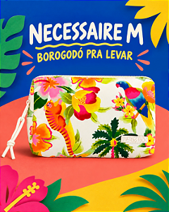 Necessaire Farm Ora Bolas M – Estampa Floral Havaiano FARM