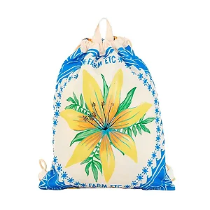 Bolsa Farm Praiana (Mochila Saco) – Estampa Lenço Solar FARM