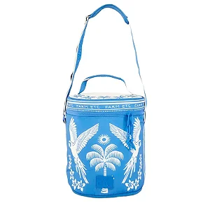 Cooler Farm Farofa – Estampa Lenço Tropical Azul