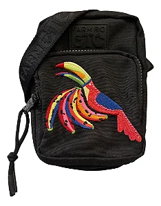 Bolsa Da Gema Bordada – Estampa Tucano ETC Preta