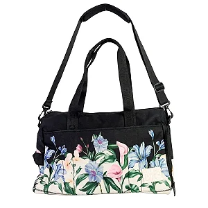 Bolsa Farm Viva – Estampa Acquaflora Preto