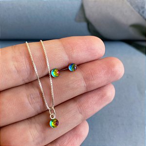 Conjunto cristal redondo furtacor