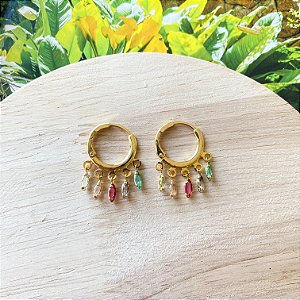 Argolinha zircônias navete