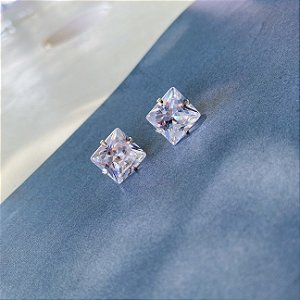 Brinco ponto de luz quadrado