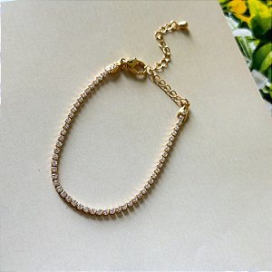 Pulseira Riviera Fina Banho Ouro