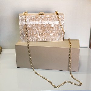 Clutch Madrepérola Retangular